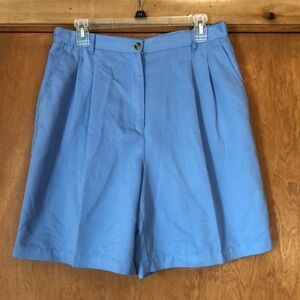 Karen Scott Sport pleated high waist shorts